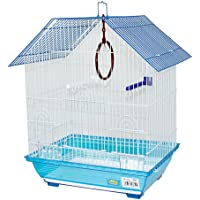 Los mejores  - DZL- Jaula Pájaros Metal 34.5X26X44CM con Comedero Columpio Saltador Jaula agapornis Jaula para ninfas (Color Azar)